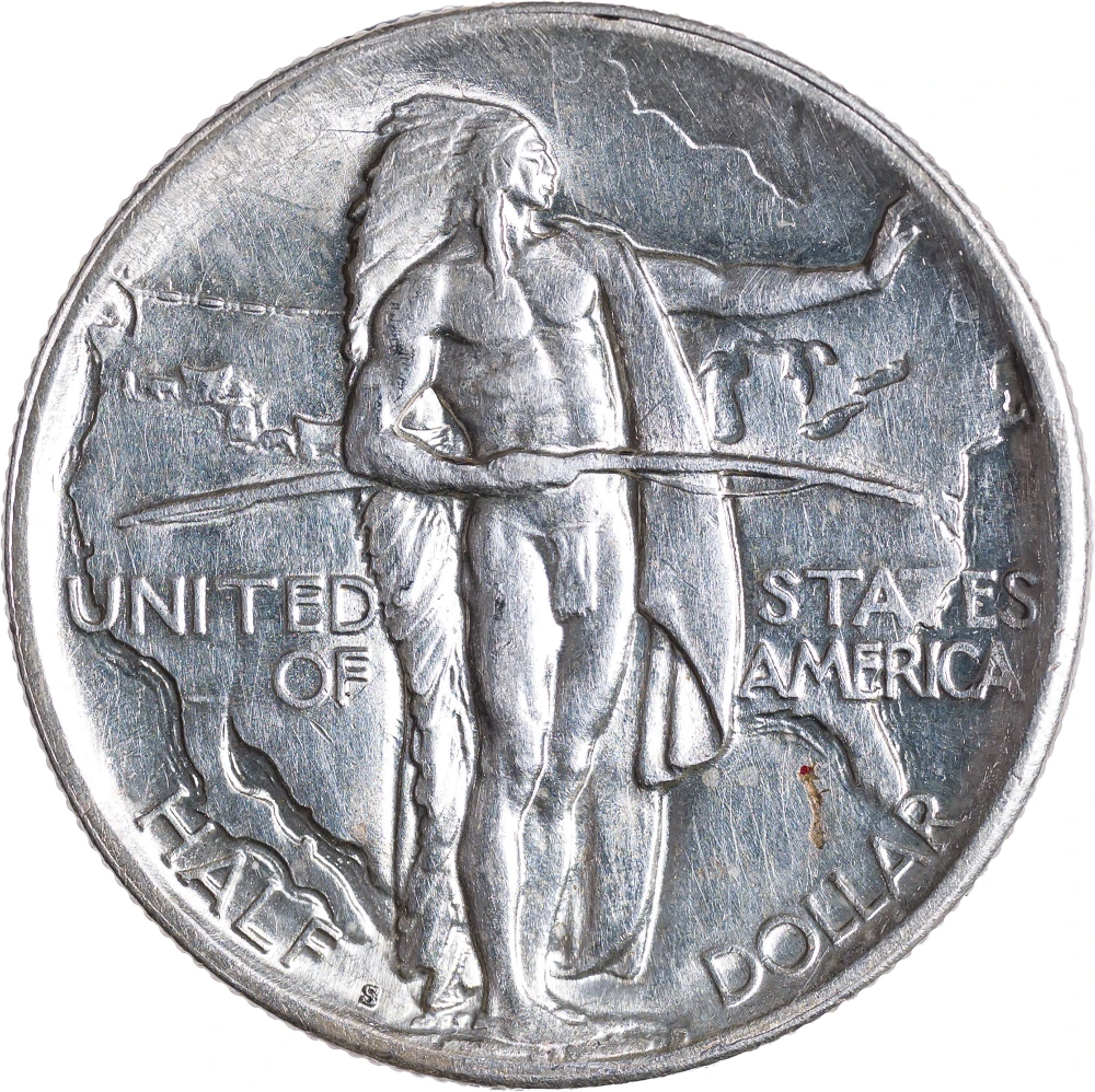 MS-60 1926-S Oregon Trail Half Dollar
