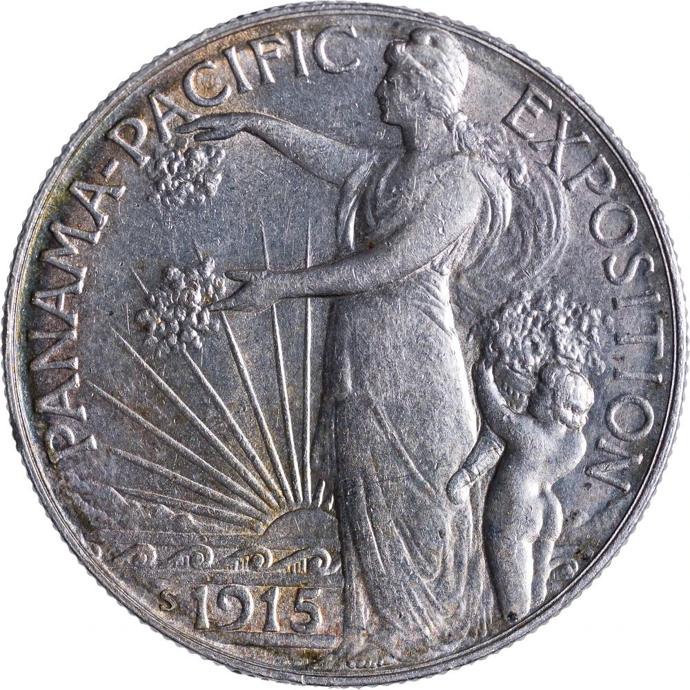 Choice AU-58 1915-S Panama-Pacific Half Dollar