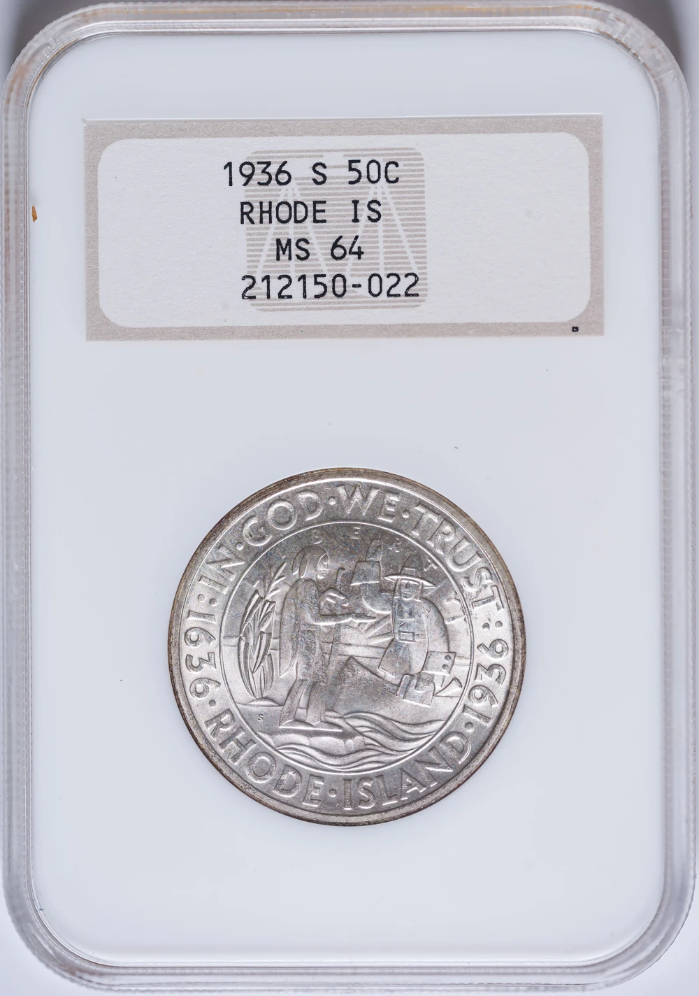 NGC MS-64 1936-D Rhode Island Half Dollar