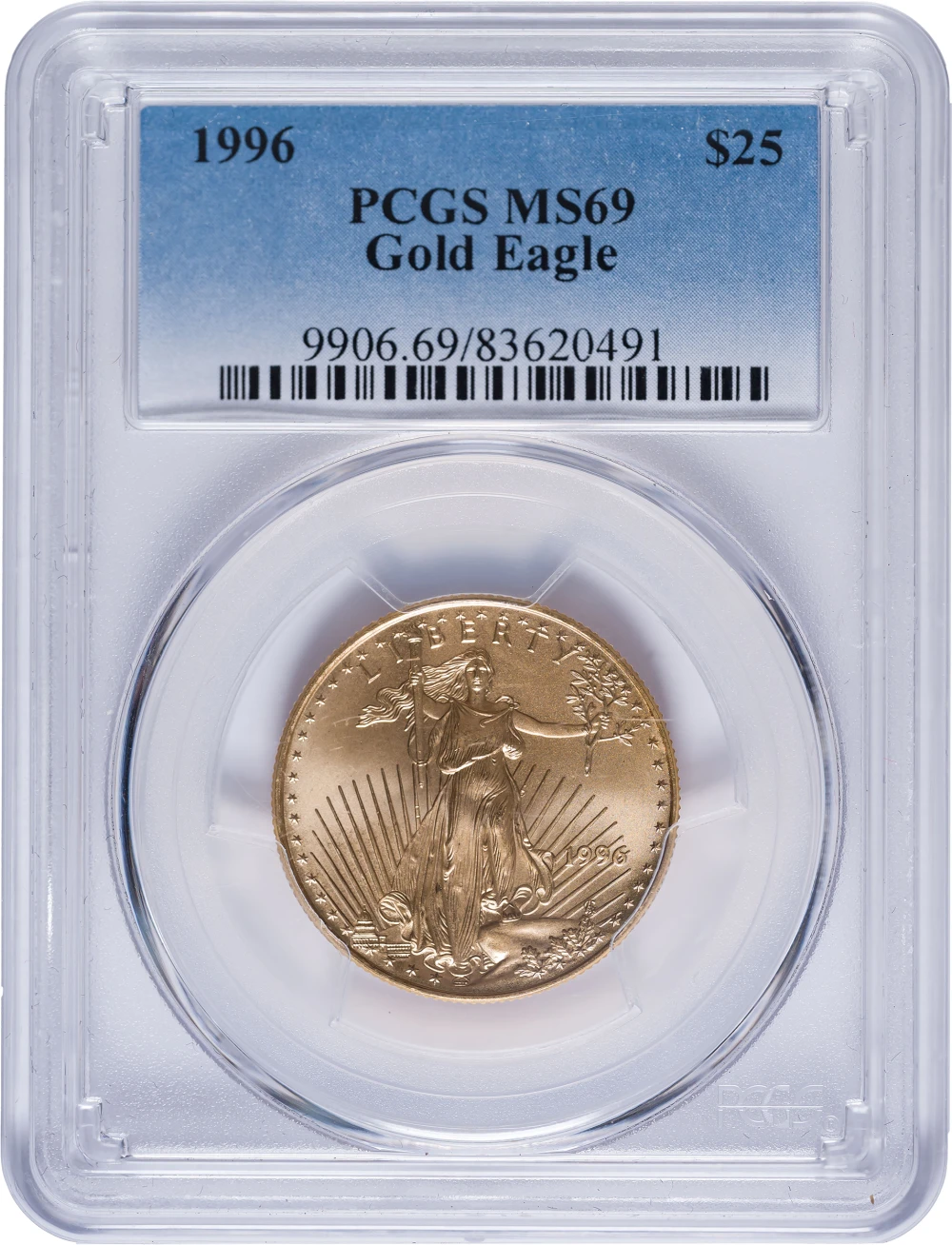 PCGS MS-69 1996 1/2 Ounce Gold $25 Eagle