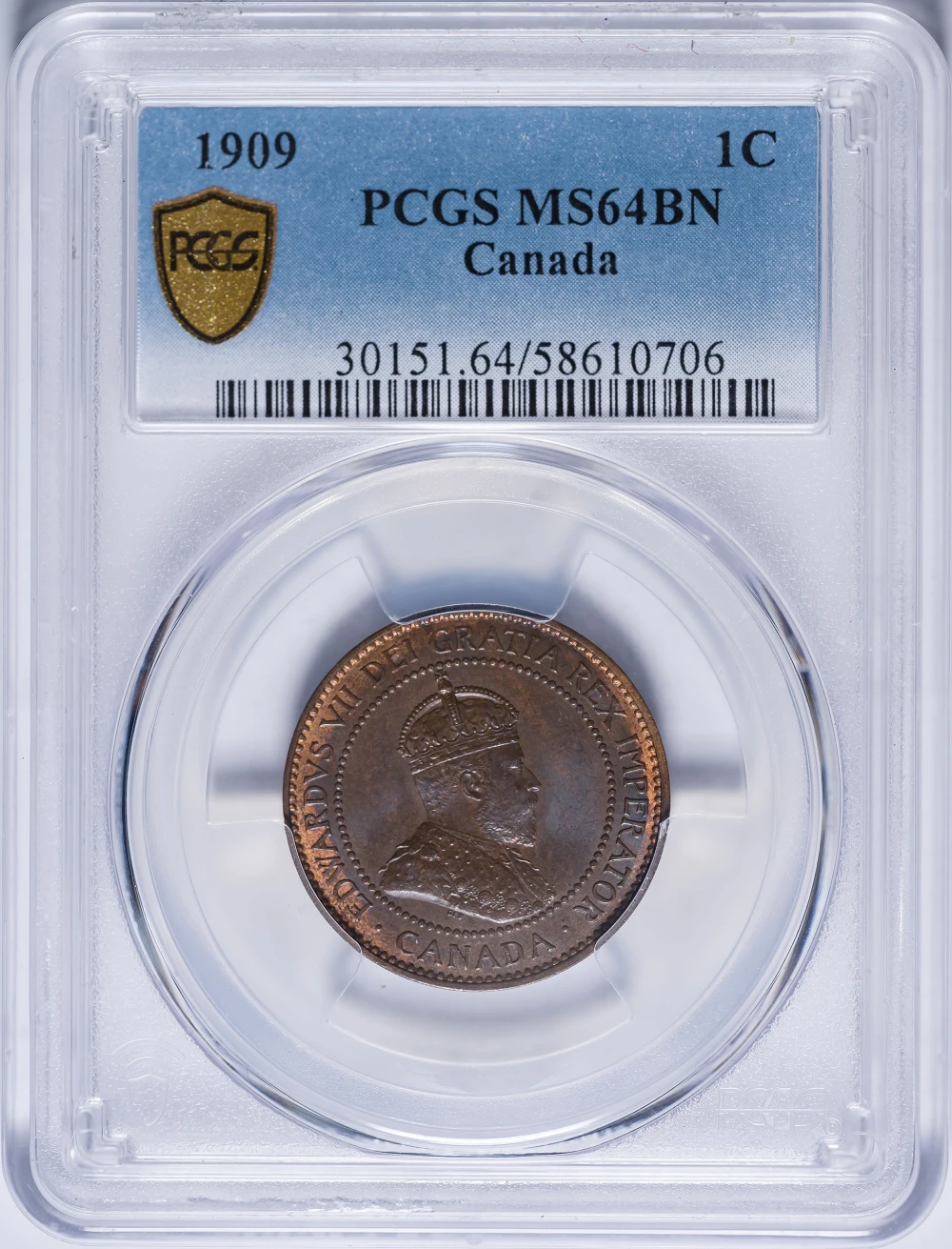Canada. PCGS MS-64 BN 1909 Large Cent