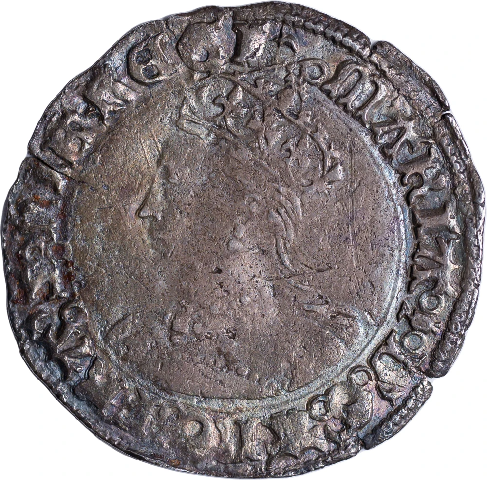 England. EF 1553-1554 Silver Groat or Fourpence