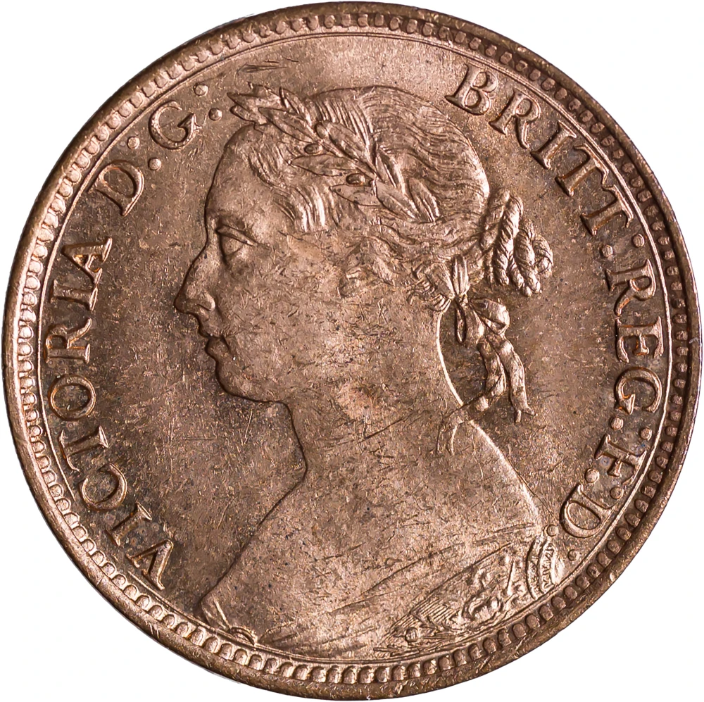 Great Britain. Choice BU Red 1886 Farthing