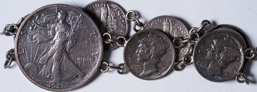 1916/17 Silver Coin Bracelet