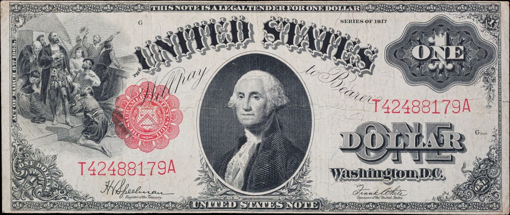 VF 1917 $1 United States Note