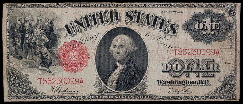 VF 1917 $1 United States Note