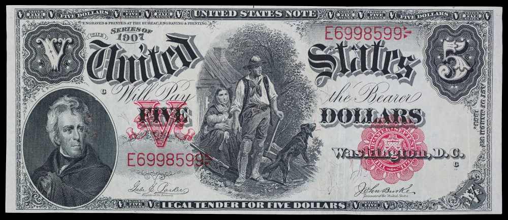 AU 1907 Wood Chopper $5 Note