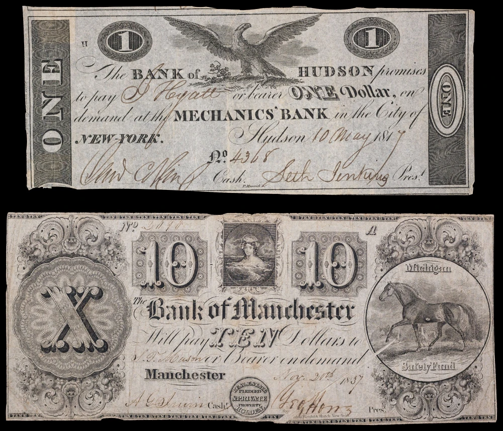 Pair Of Early Obsolete Notes