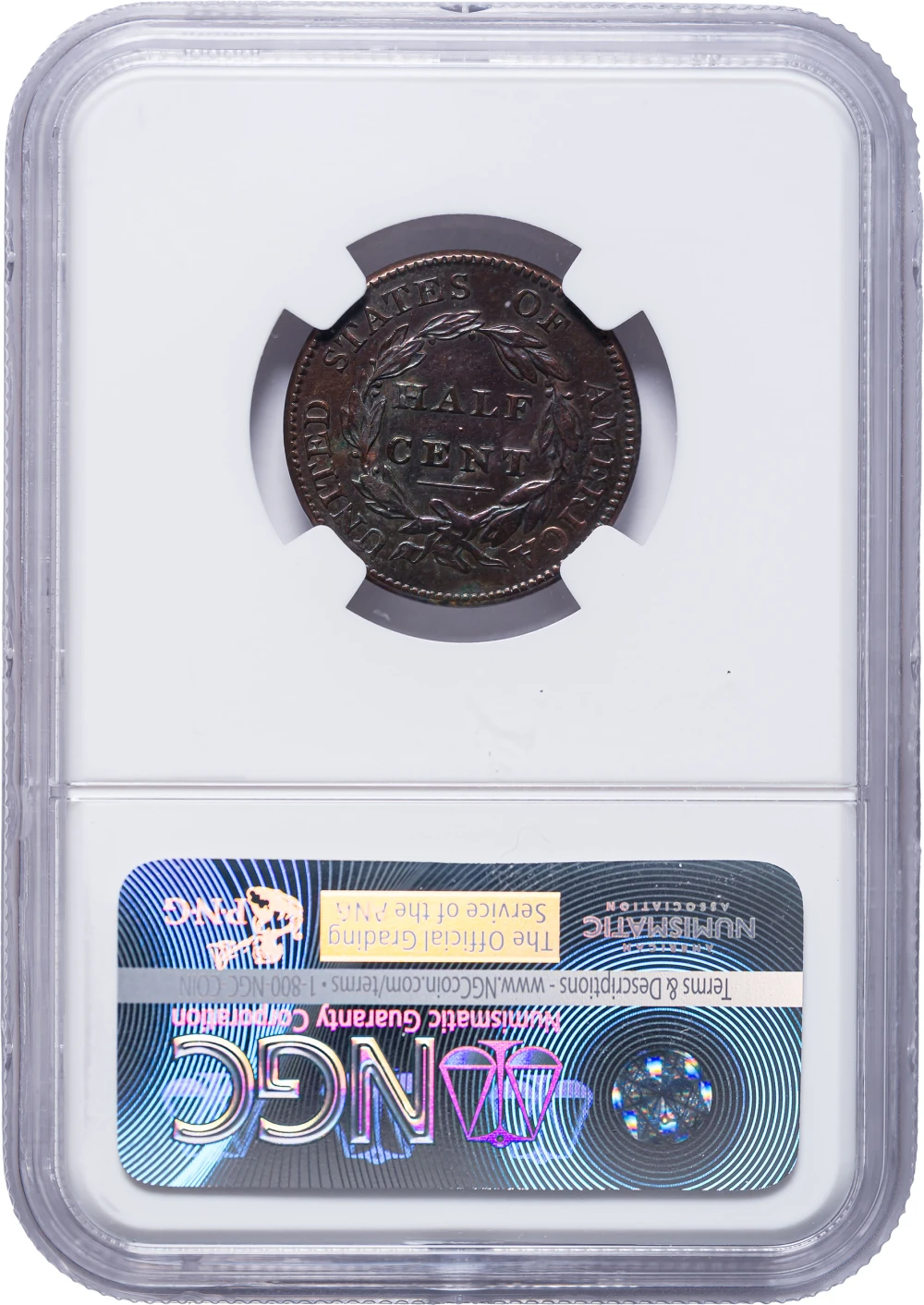 NGC AU Details 1811 Half Cent