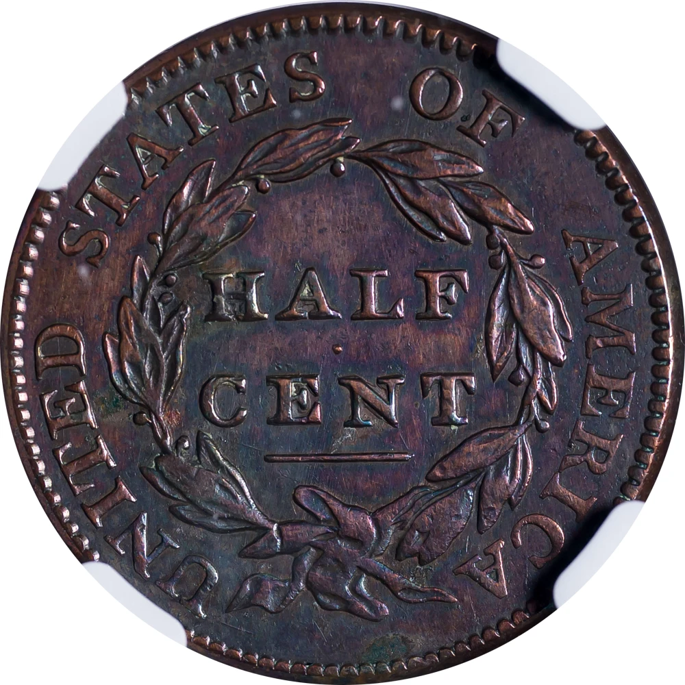 NGC AU Details 1811 Half Cent