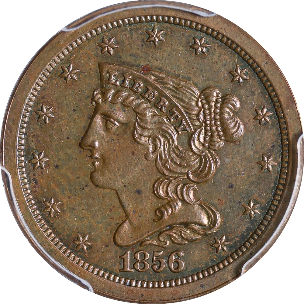 PCGS Proof-62 BN 1856 Half Cent