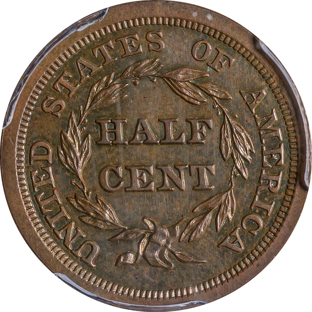 PCGS Proof-62 BN 1856 Half Cent