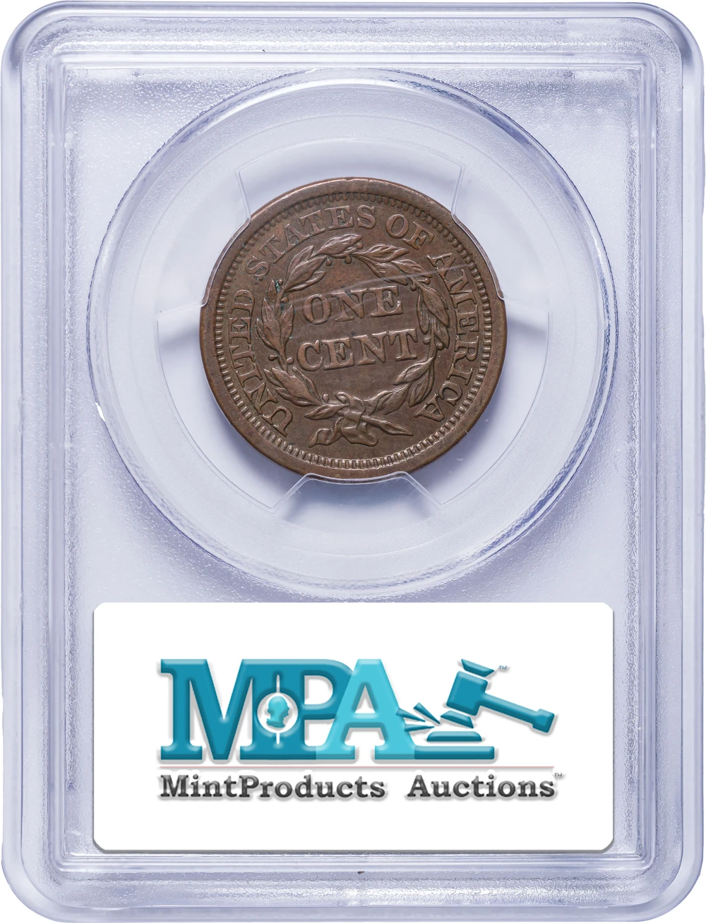 PCGS AU-55 1857 Large Date Large Cent