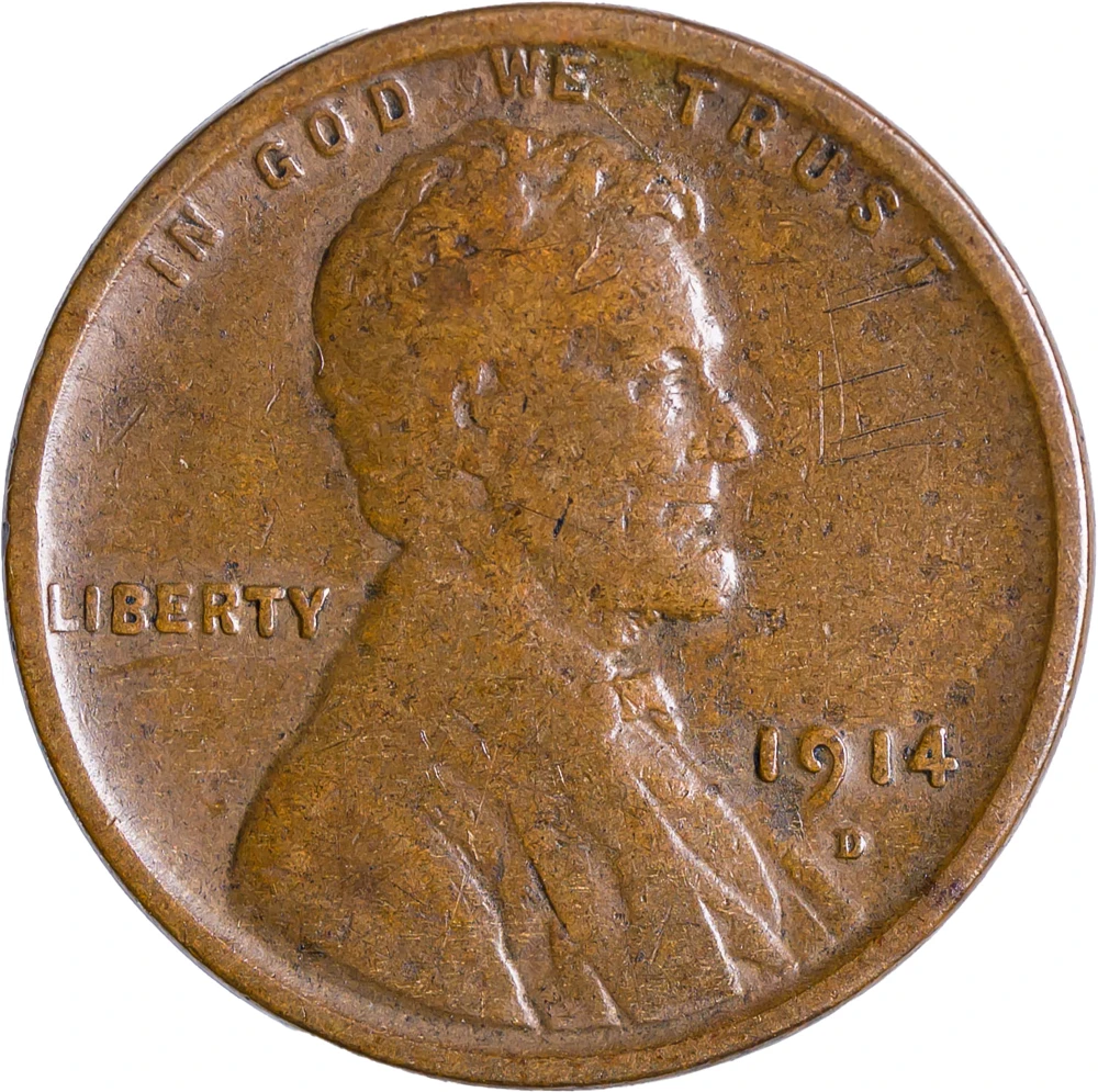 F-12 1914-D Lincoln Cent