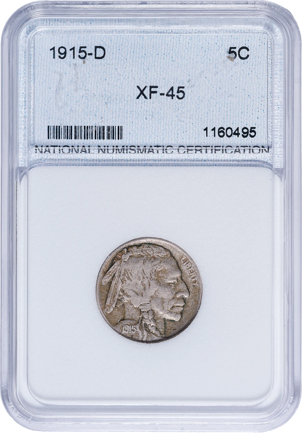 Generic Certified 1915-D Buffalo Nickel