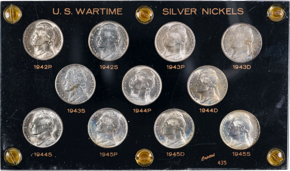 Choice To Gem 1942-1945 War Nickel Set