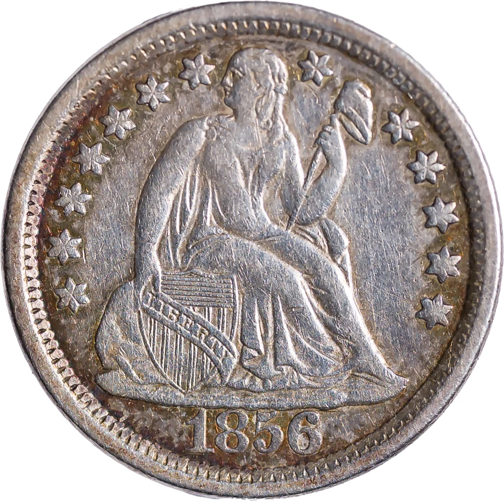 EF-40 1856 Large Date Dime