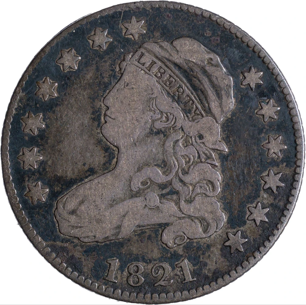 VF-20 1821 Capped Bust Quarter