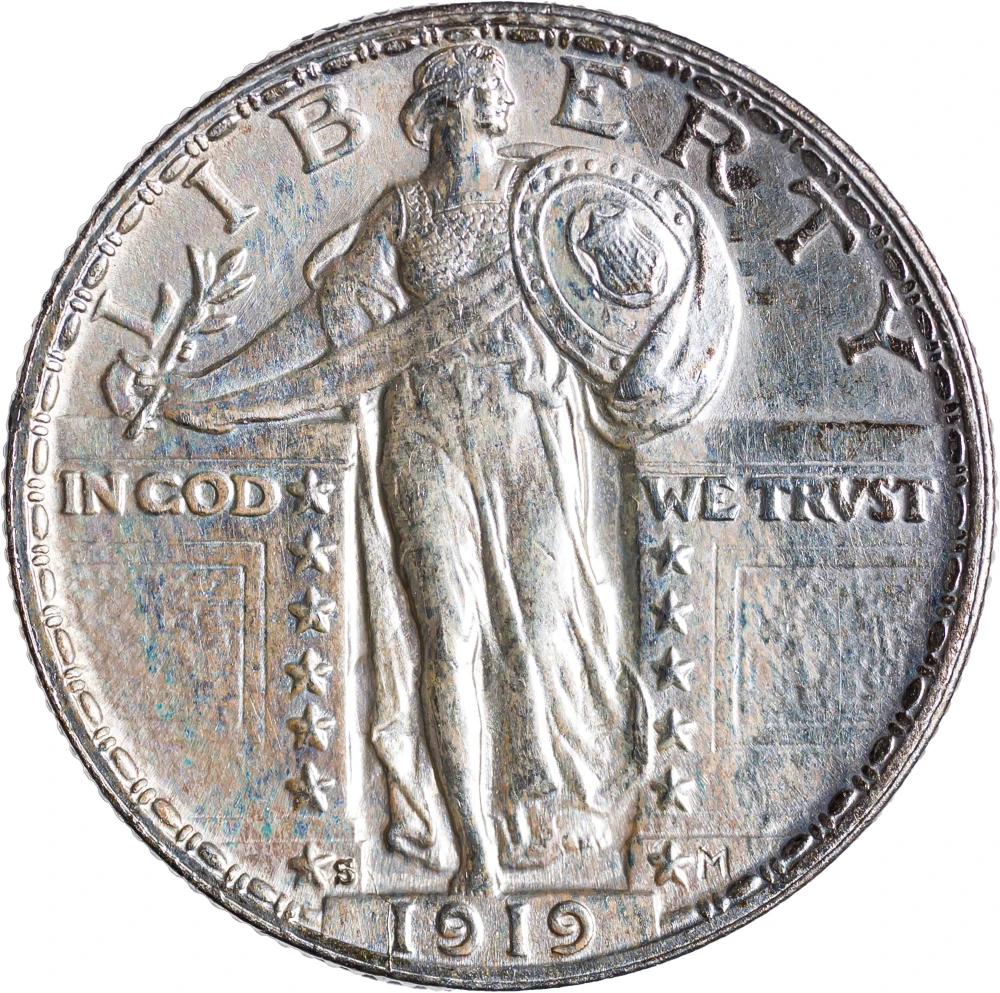BU-60 FH Details 1919-S Quarter