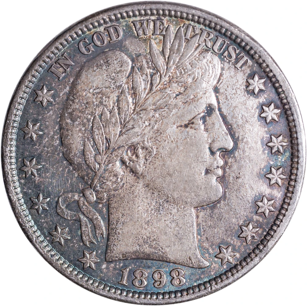 Unc Details 1898 Barber Half Dollar