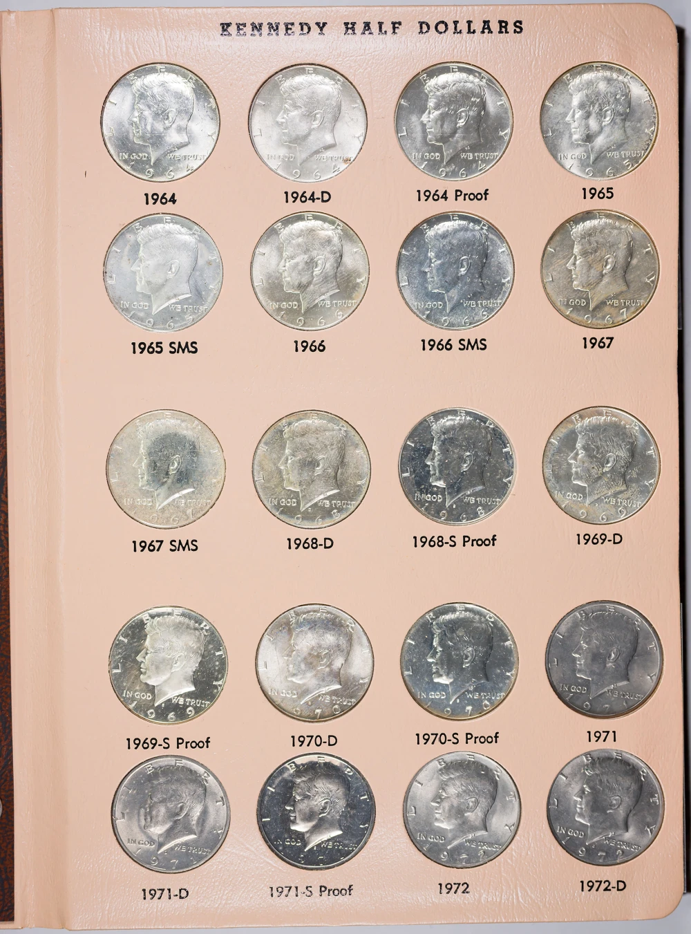 Mosty Complete 1964-2009 Kennedy Half Set