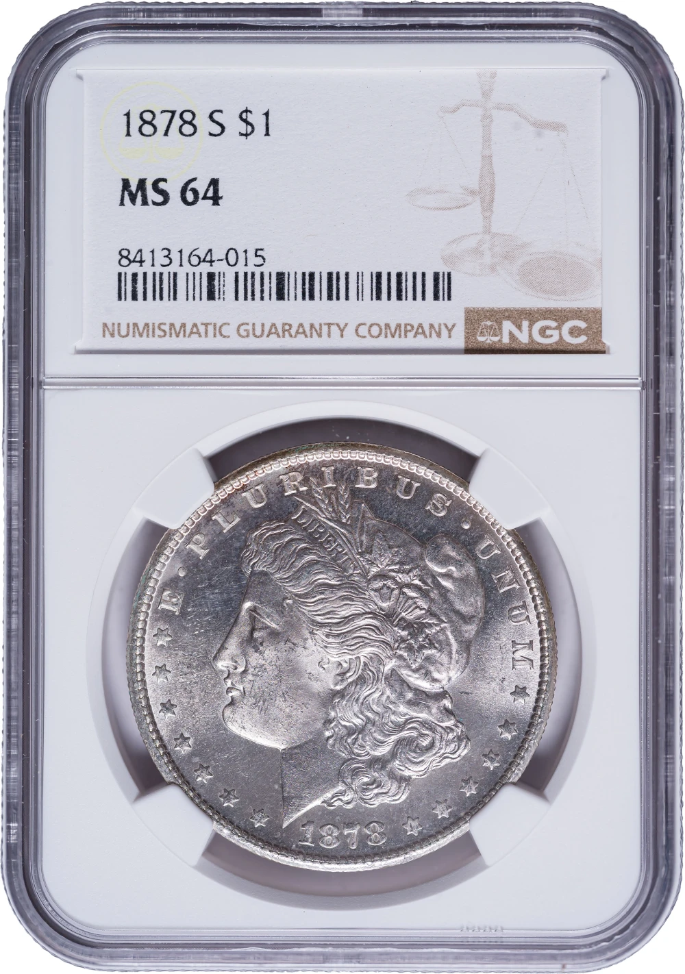 NGC MS-64 1878-S Morgan Dollar