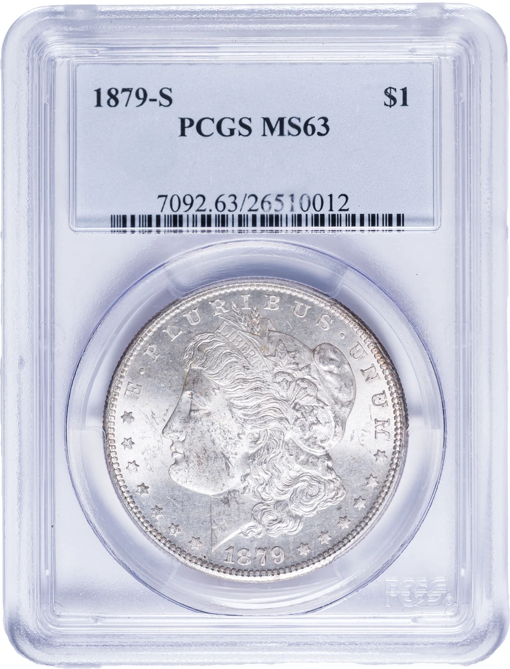 PCGS MS-63 1879-S Morgan Dollar
