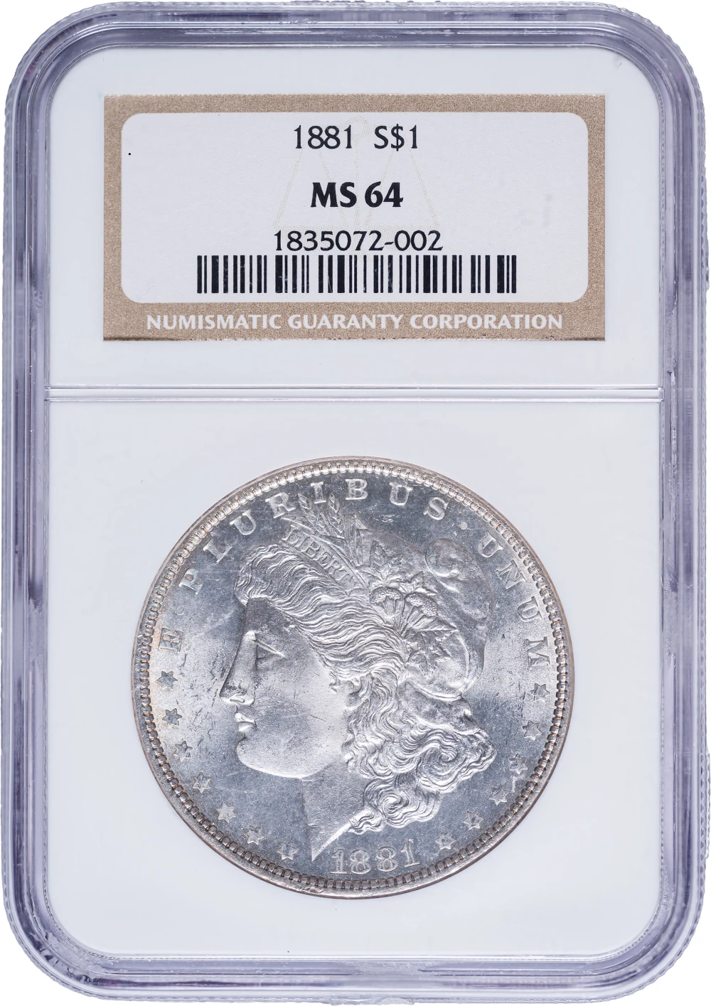 NGC MS-64 1881 Morgan Dollar