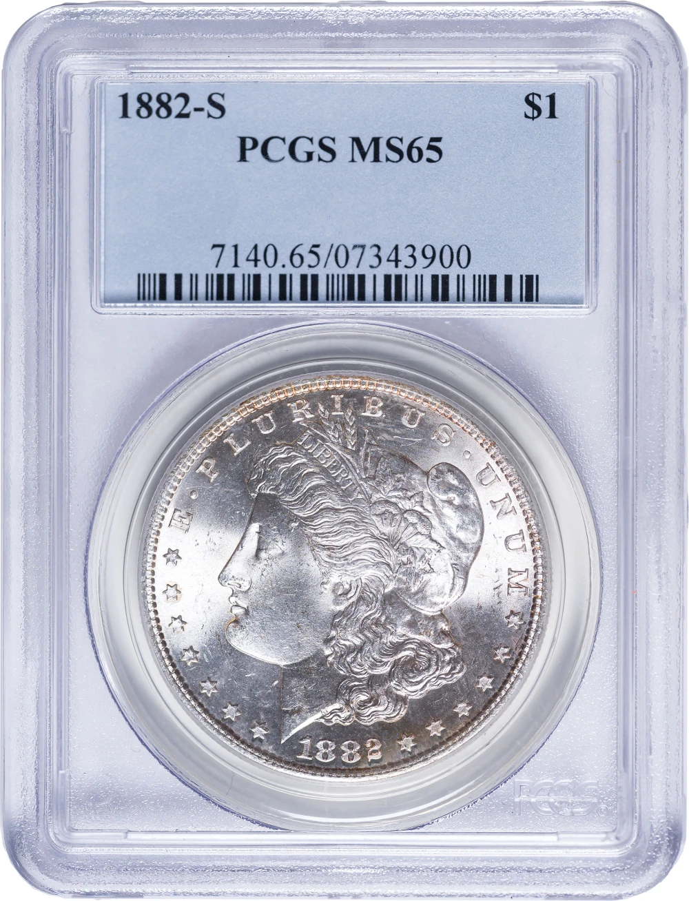 PCGS MS-65 1882-S Morgan Dollar