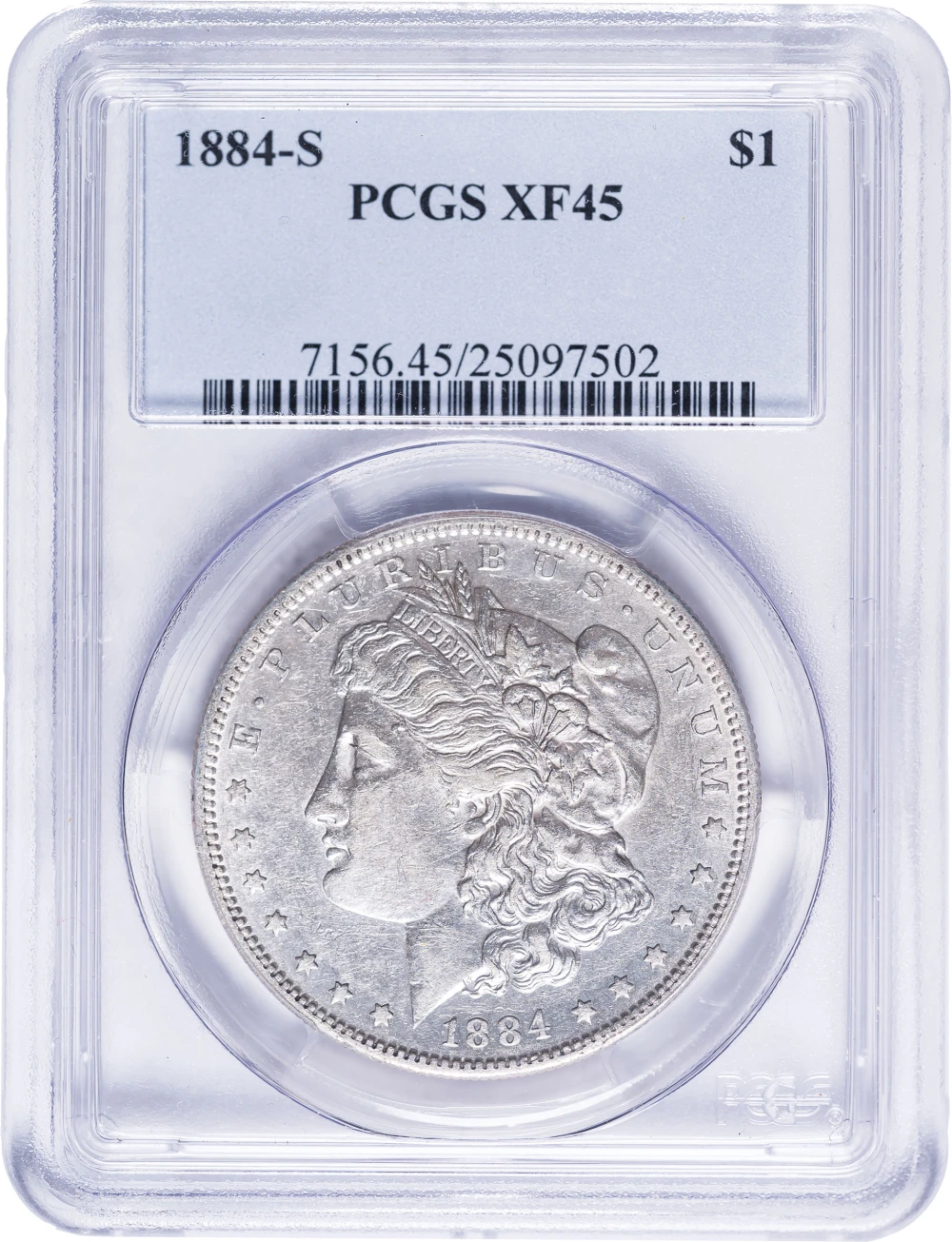 PCGS EF-45 1884-S Morgan Dollar