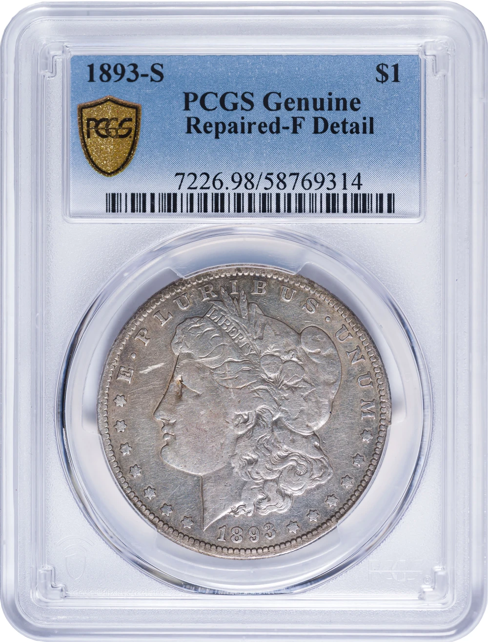 PCGS Fine Details 1893-S Morgan Dollar