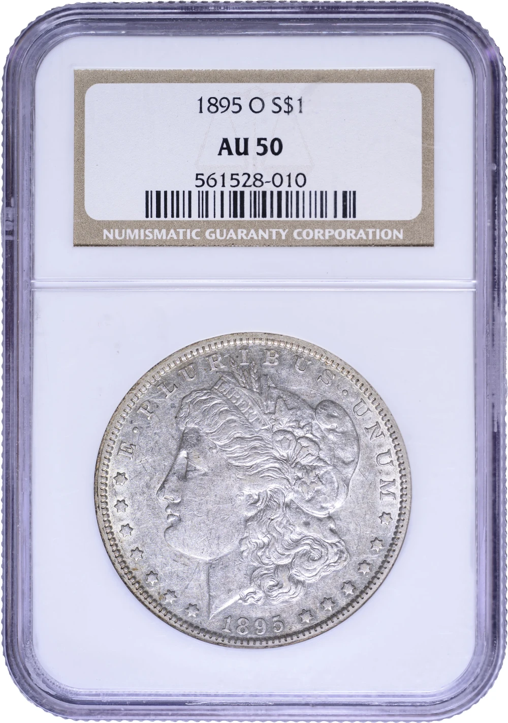 NGC AU-50 1895-O Morgan Dollar
