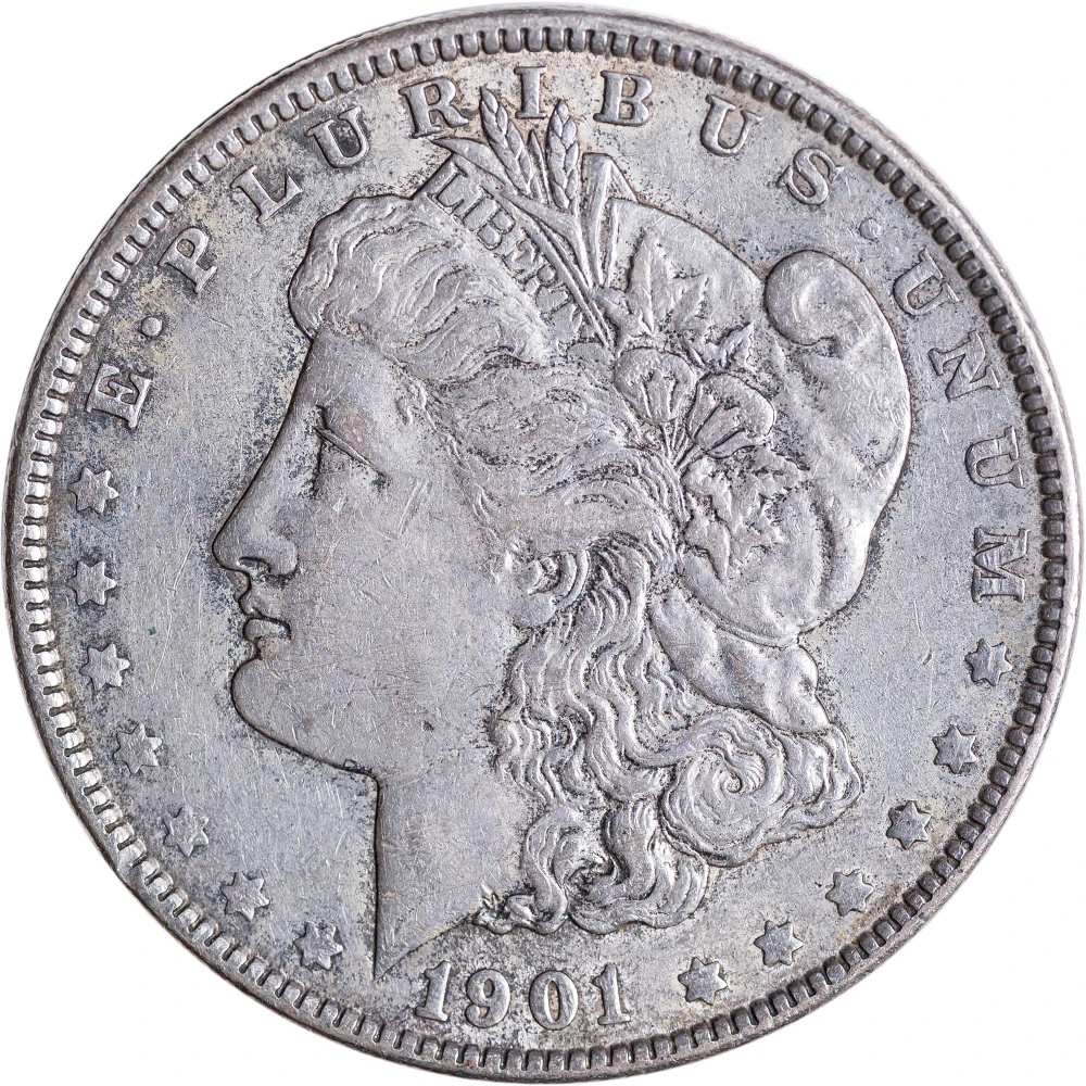 AU-50 or Finer 1901 Morgan Dollar
