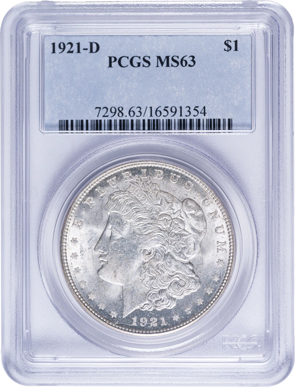 PCGS MS-63 1921-D Morgan Dollar