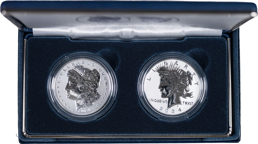 2024 Reverse Proof Morgan & Peace $1 2 Coin Set