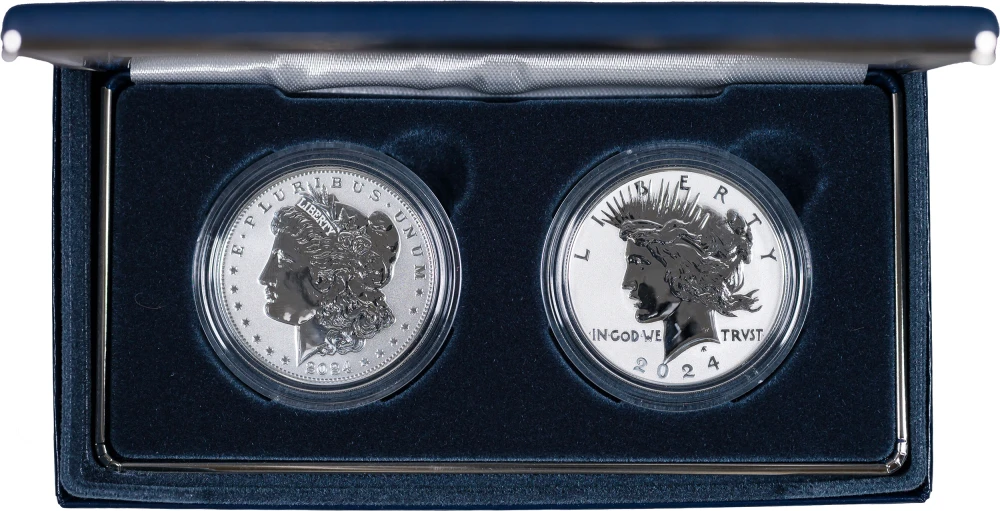 2024 Reverse Proof Morgan & Peace $1 2 Coin Set