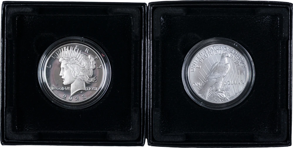 UNC & Proof 2023 Peace Dollars