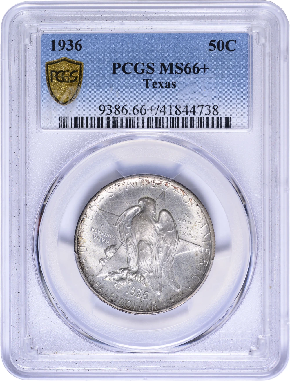 PCGS MS-66+ 1936 Texas Half Dollar