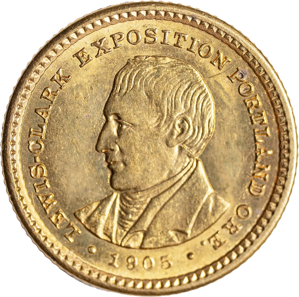 MS-63+ 1905 Lewis-Clark Commemorative Gold Dollar