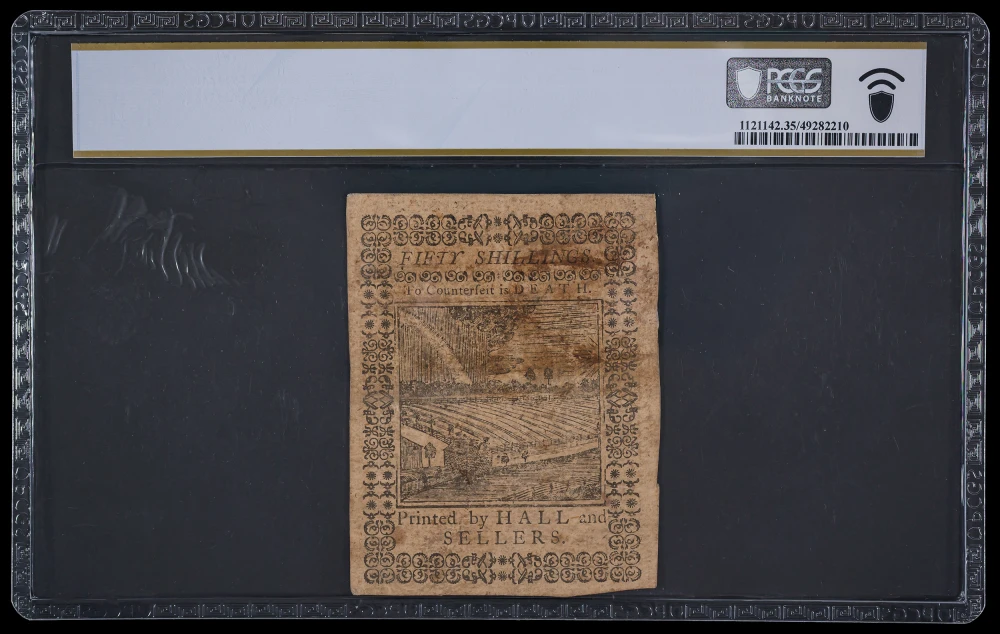 Colonial. Pennsylvania. PCGS VF-35 50 Shillings
