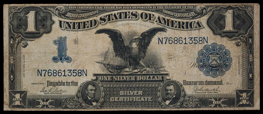 VF Series 1899 Black Eagle $1 Note