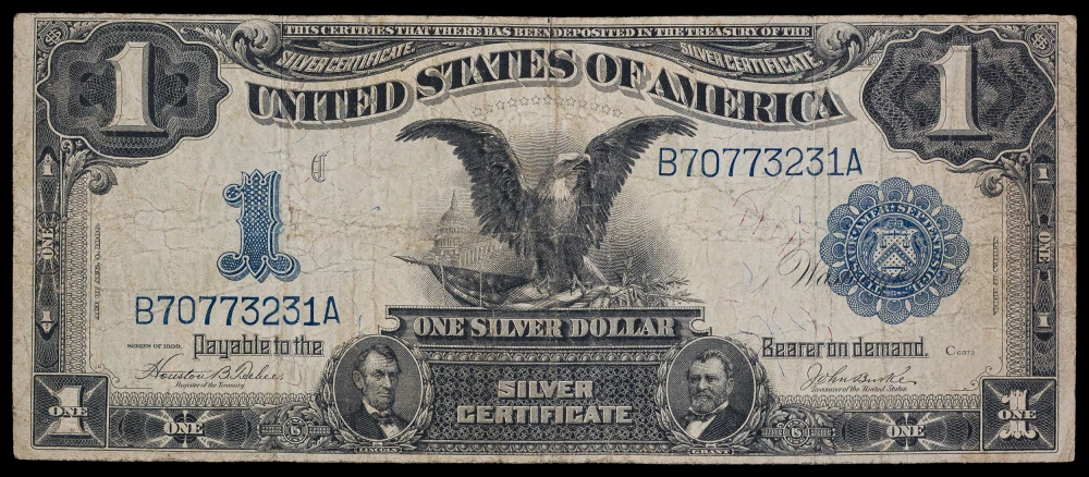 VF Series 1899 Black Eagle $1 Note