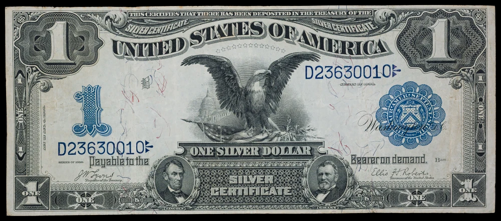 VF Series 1899 Black Eagle $1 Note