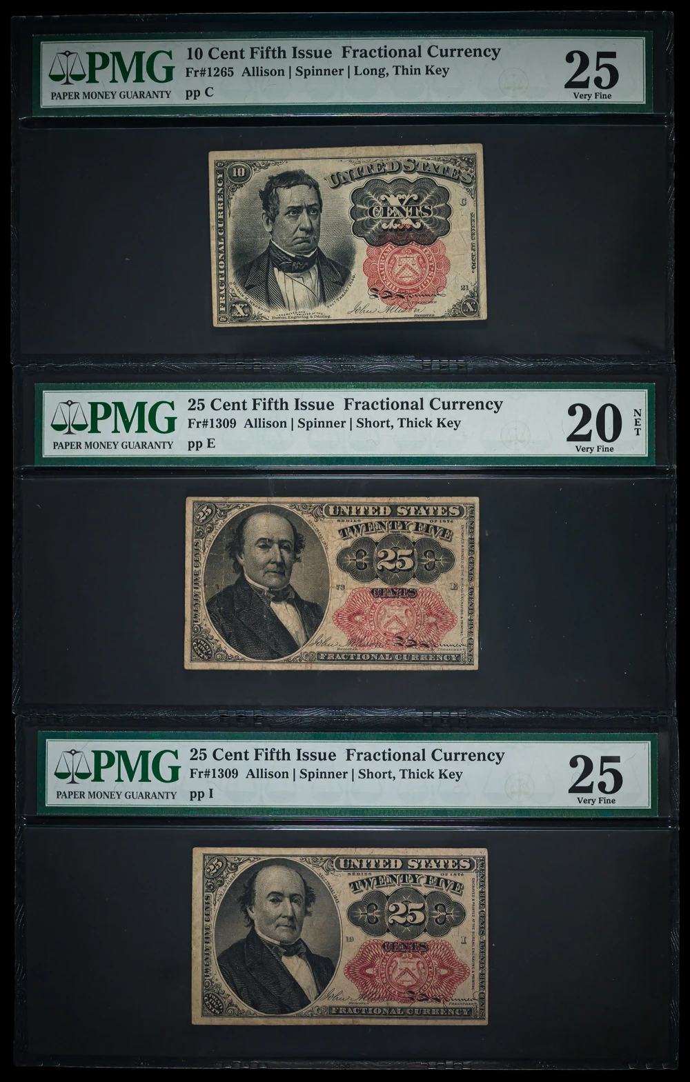 Fractional. PMG-Certified Note Trio