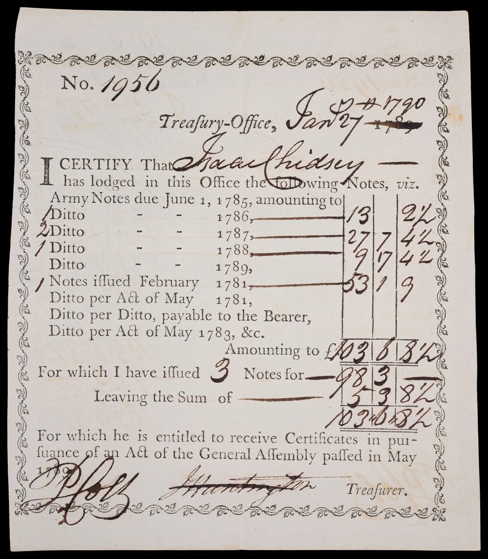Connecticut Payment Office Receipt