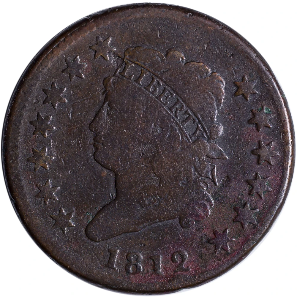 VG to Fine 1812 Large Cent