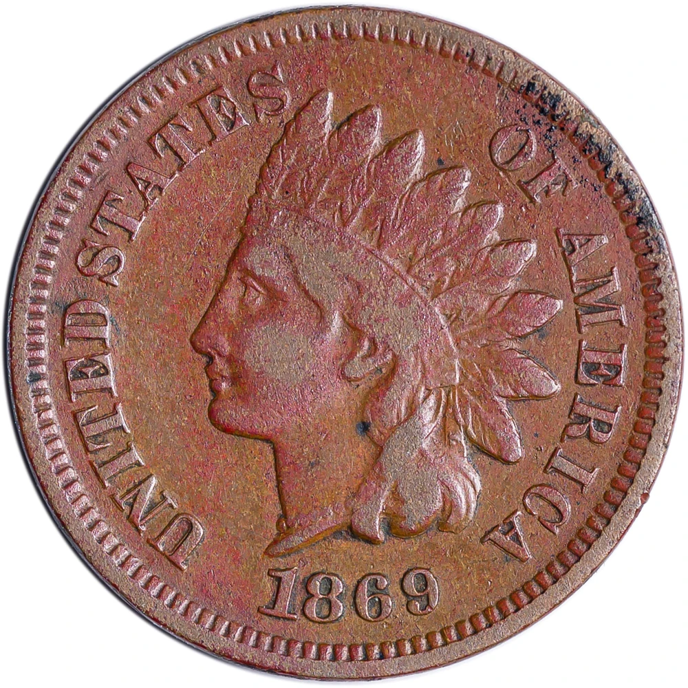 Fine to VF 1869 Indian Cent