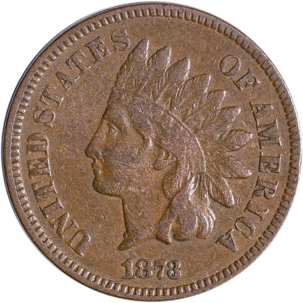 VF-25 1873 Closed 3 Indian Cent