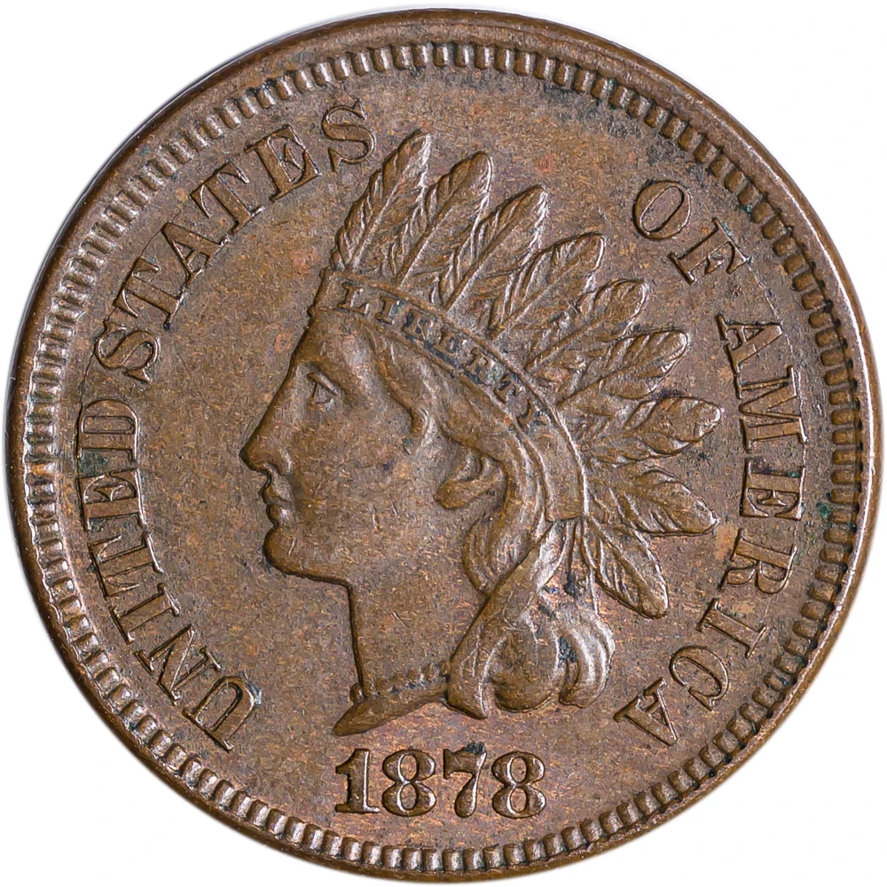 MS-60+ 1878 Indian Cent