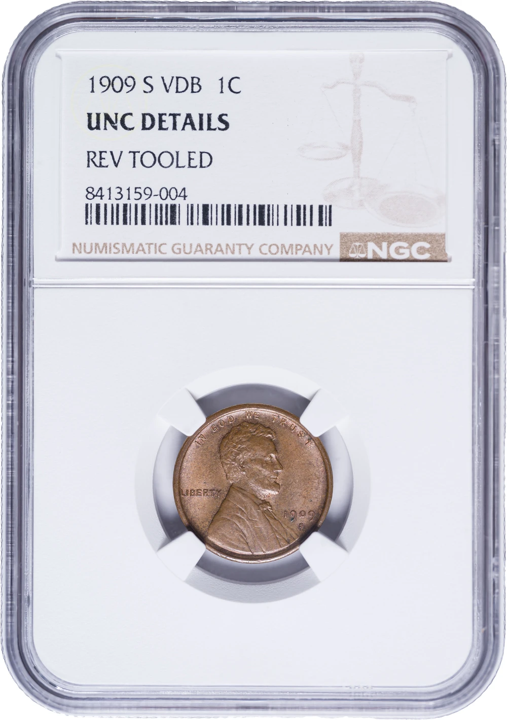 NGC UNC Details 1909-S VDB